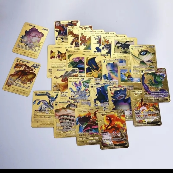 Pokemon Gold Cards V VMAX GX Foil Card - Picture 4 of 6